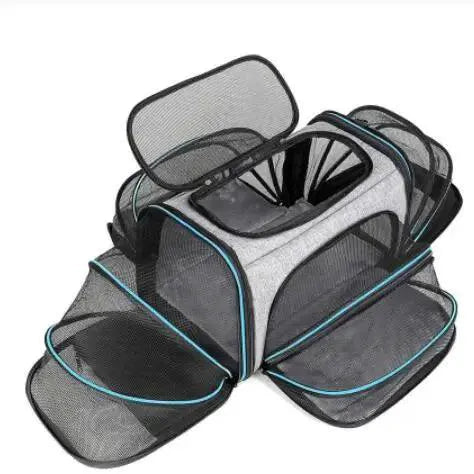 PetGo Airline Approved Expandable Pet Carrier Travel Comfort
