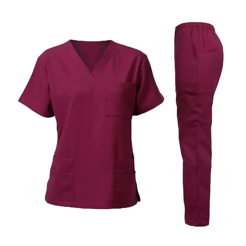 Beauty Salon Scrub Uniform Medical Nurse Blouses Suit