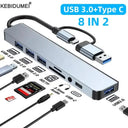 USB C Hub - 8 Port Multiport Docking Station