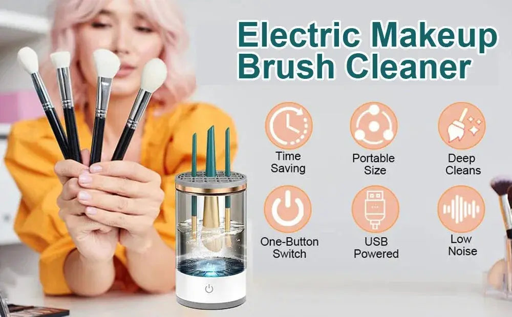 Automatic USB Makeup Brush Cleaner Portable Washer - OurLum.com