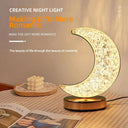 Rechargeable Dimming LED: 3D Moon Lamp with Touch Night Light