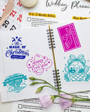 57mm Mini Bluetooth Thermal Sticker Printer Inkless Color On Clear Paper Gifts