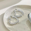 Luxury Wheat Earrings Shiny Zircon Party Charm Jewelry