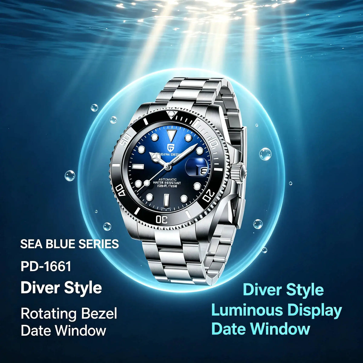Pagani Design Men Automatic Diver Watch — product image 2
