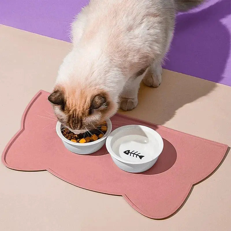 Silicone Pet Feeding Mat Nonstick Waterproof Tray for Dogs