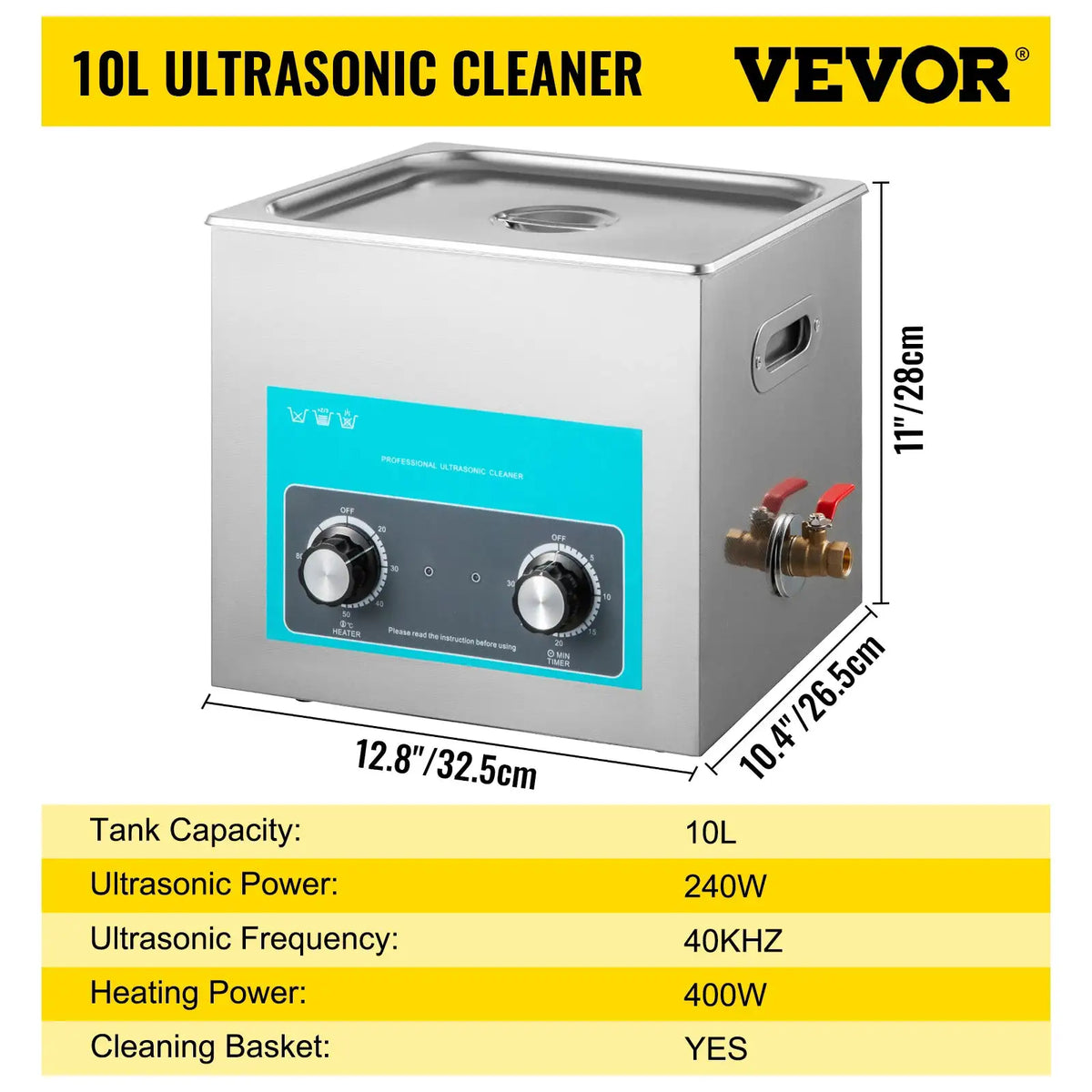 SucceBuy Electric Ultrasonic Cleaner Portable Washing Machine — product view 10