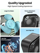 Topk 4-Inch USB Mini Fan - Cooling Breeze