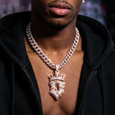 Iced Out Crown Rose Thorn