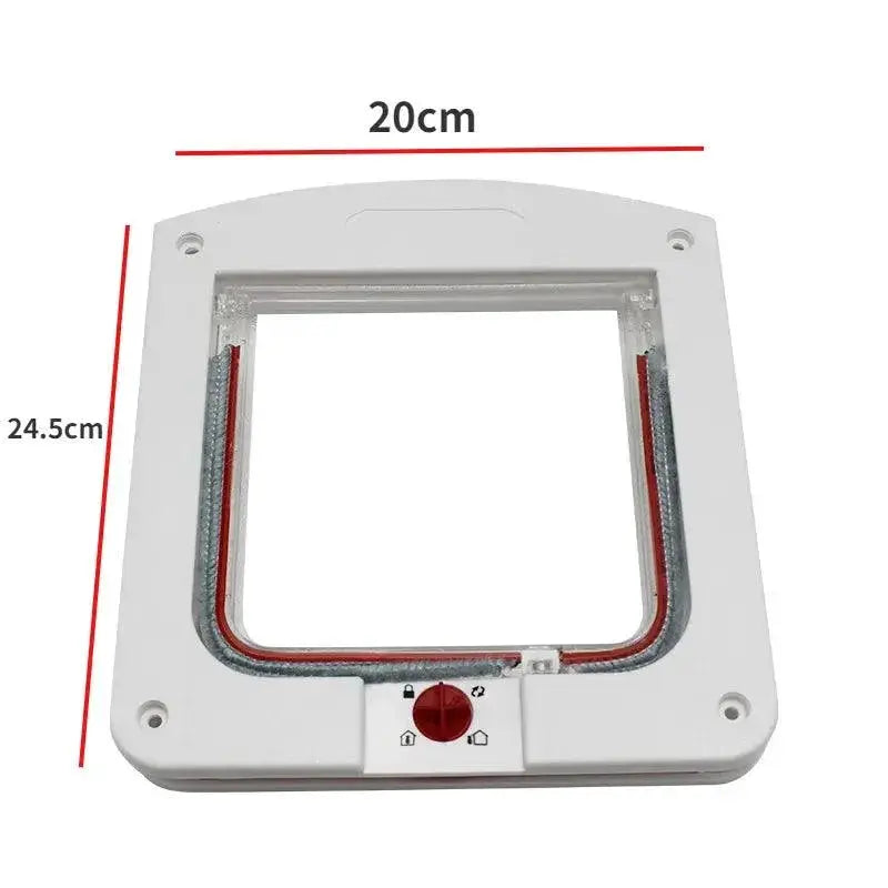 Cat Flap Door With 4 Way Lock Easy Install Quality Material
