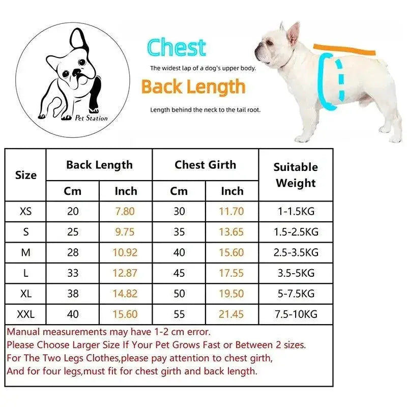 Winter Warm Double Sided Dog Vest For Small Medium Breeds
