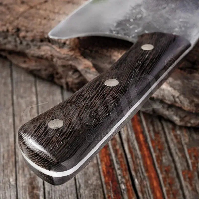 Artisan High Carbon Chef Cleaver Traditional Butcher Knife - OurLum.com