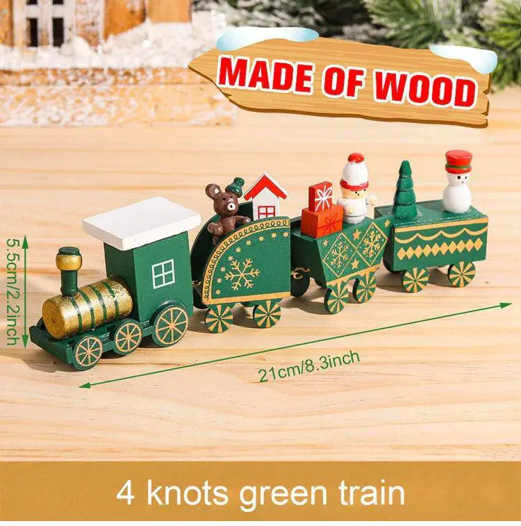 Nostalgic Charm Christmas Train Ornament — plastic train 1