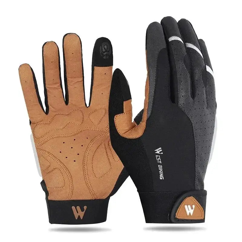 West Biking Full Finger Cycling Gloves Unisex Sports Gloves