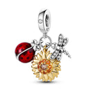 Charm Sterling Silver Bead Pendant