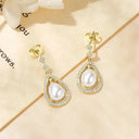 Gold Filled Pearl Earrings