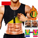 Men's Fitness Sauna Suit Waist Trainer Slimming Sweat Vest