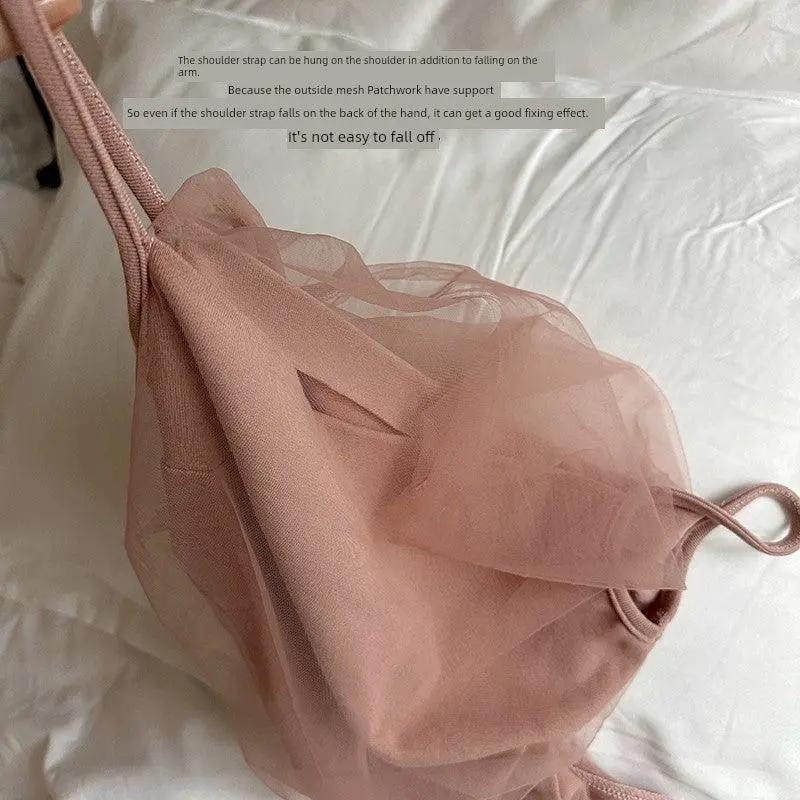 Miss Change Mesh Innerwear Mingle Twist Top Korean Series