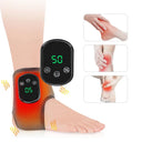Electric Foot Ankle Massager Vibration Relaxation Warm Hot Compress Ankle Brace Joint Support Muscle Relieve Ankle Protection