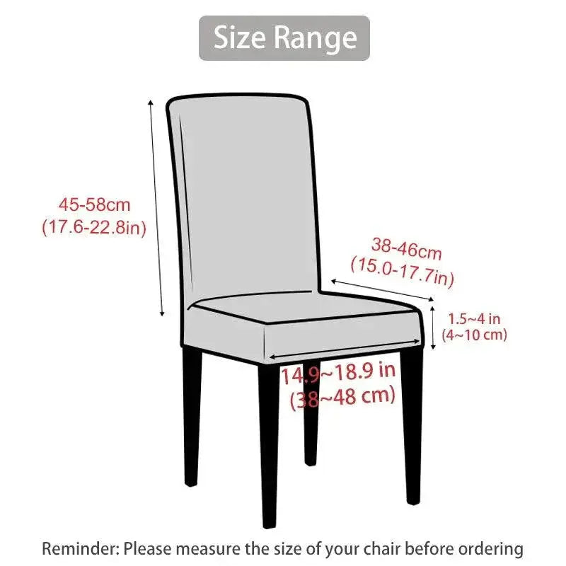 Jacquard Corn Kernel Fabric Chair Cover For Elegant Dining