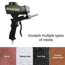 Adjustable Sandblasting Gun Portable Blaster for DIY Tasks