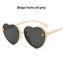 Cute Heart-Shaped Kids Sunglasses with UV Protection Glasses