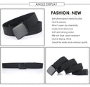 VATLTY Metal Free Men's Elastic Belt Quick Release Nylon Buckle