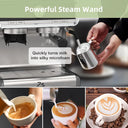 Espresso Coffee Machine with Grinder, Semi-Automatic Espresso