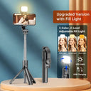 Selfie Stick Tripod - Detachable Bluetooth Remote