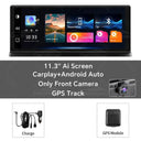 4K Front Lens Dash Cam For Drivers With GPSCarPlay