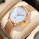 Olevs Women Rose Gold Quartz Watch