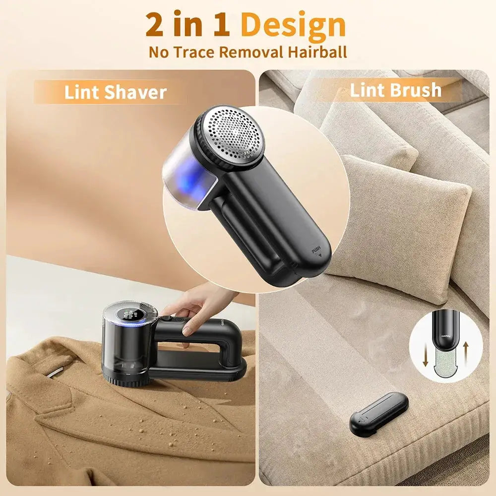 ColdSky Rechargeable Fabric Shaver Lint Remover With Display