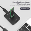 Blueendless External SSD NVME Enclosure 10G SSD Case Docking