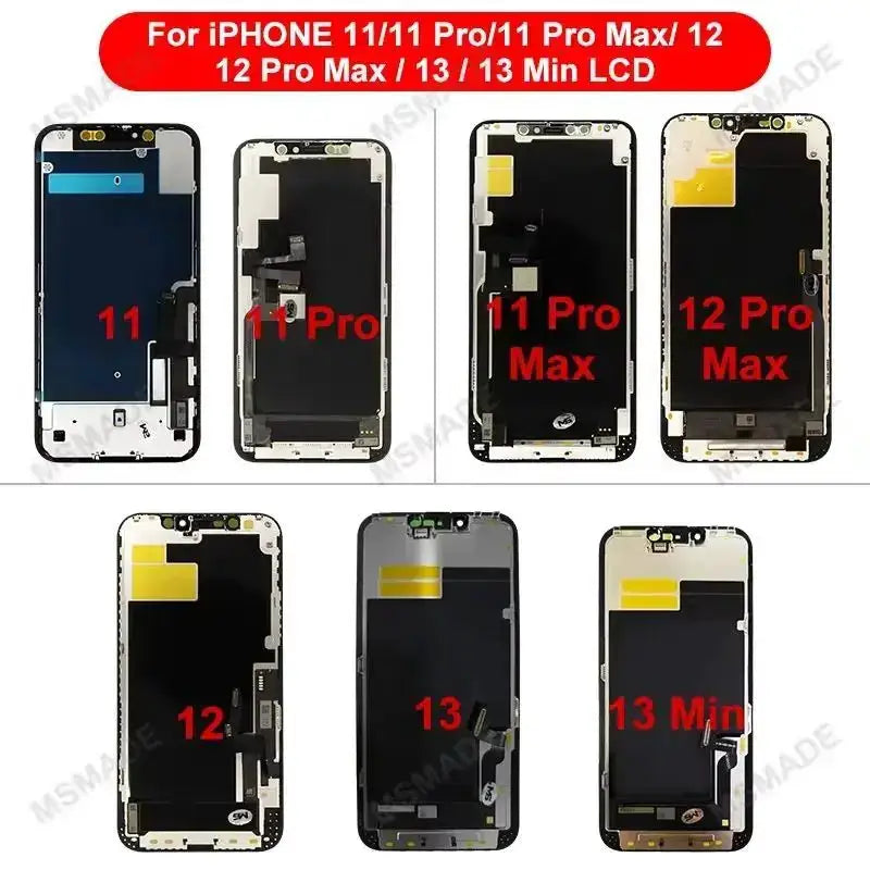 OLED X LCD For iPhone XR XS MAX 11 Display 3D Touch Screen Replace For 12 14 Plus 11 Pro Screen Incell 12 Pro Max Display 13 Min