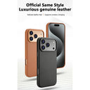 Magnetic Leather IPhone Case - Shockproof Magsafe