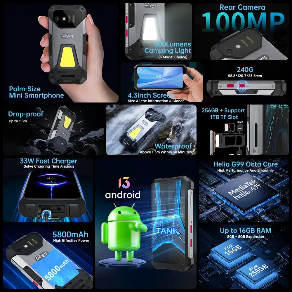 Unihertz Tank Mini Smartphone — product view 2