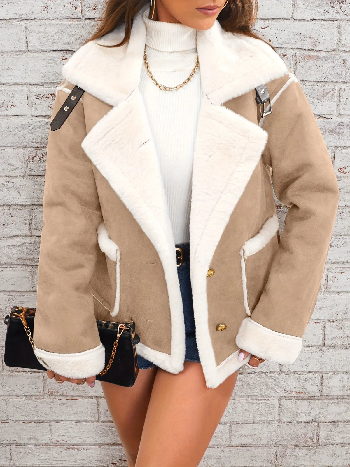 Thick Loose Collar Casual Jacket
