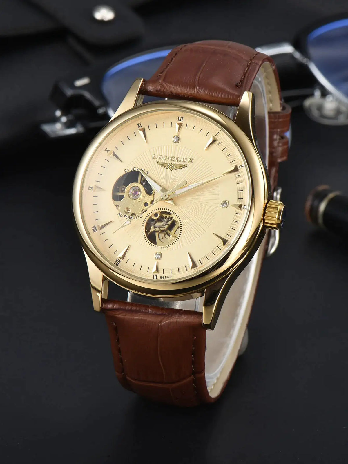 LONGLUX Automatic Skeleton Watch — product view 12