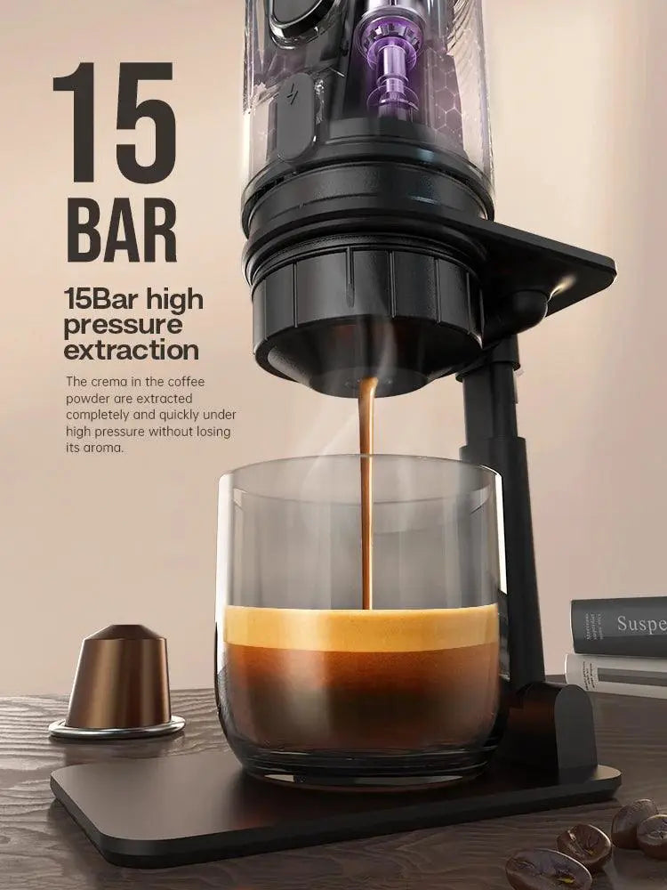 HiBREW Portable Coffee Machine For Car And Home Espresso