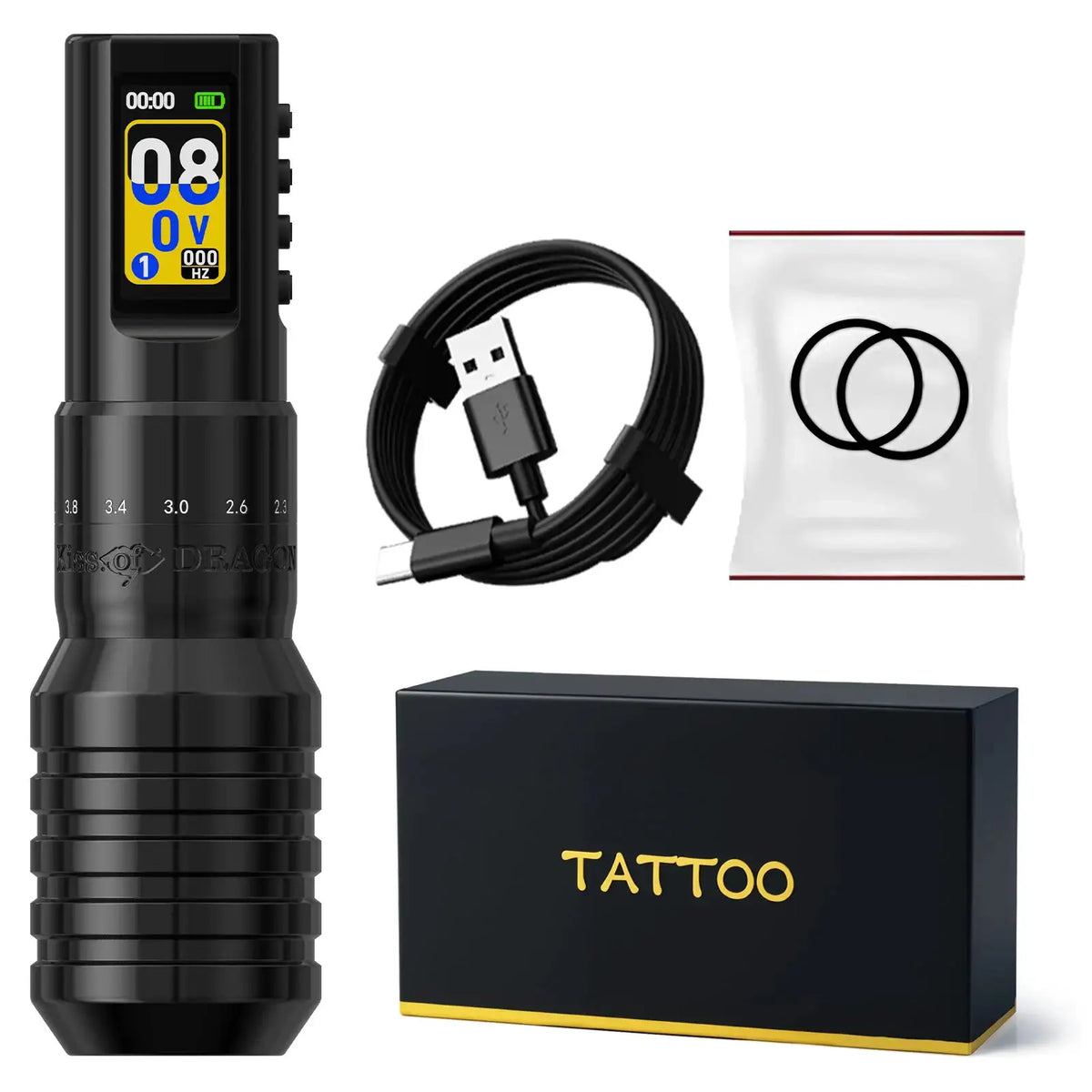 XNET V1 Wireless Tattoo Machine Pen Adjustable Stroke 2.0-4.2mm Coreless Motor Lightweight For Beginners Tattoo Artists