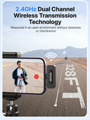 Wireless Lavalier Mic for Vloggers Pro