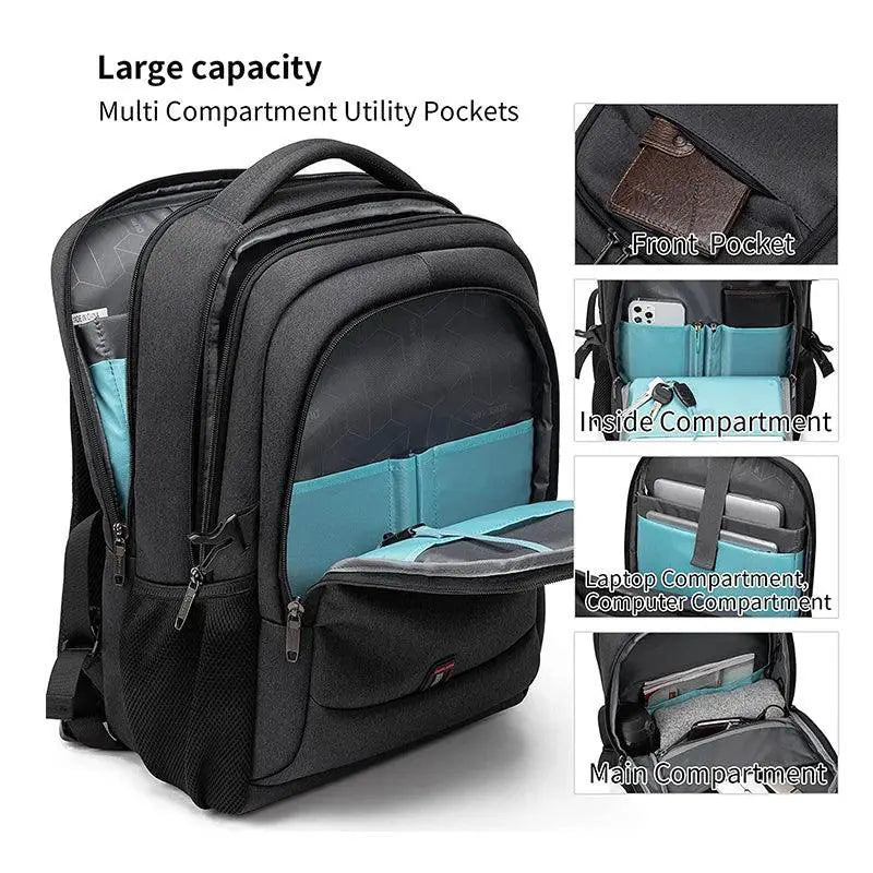 Men's 17.3 Inch Laptop Backpack Large Capacity Travel Bag