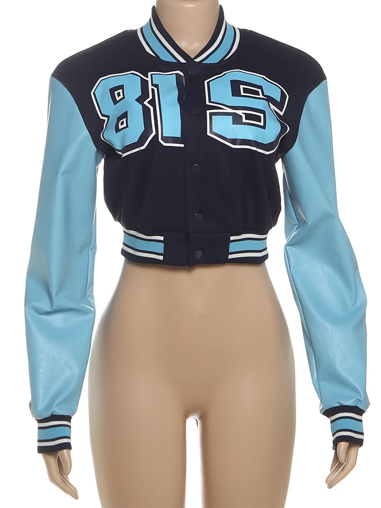 NIBBER Letter Fashion Jacket
