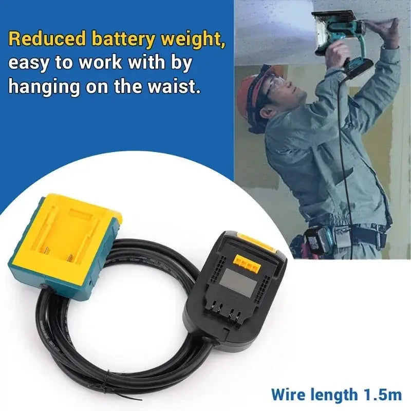 18V Battery Extension Cord Makita Bosch Milwaukee DeWalt