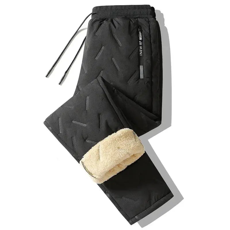 Winter Warm Plush Fleece Thermal Trousers For Men 8828