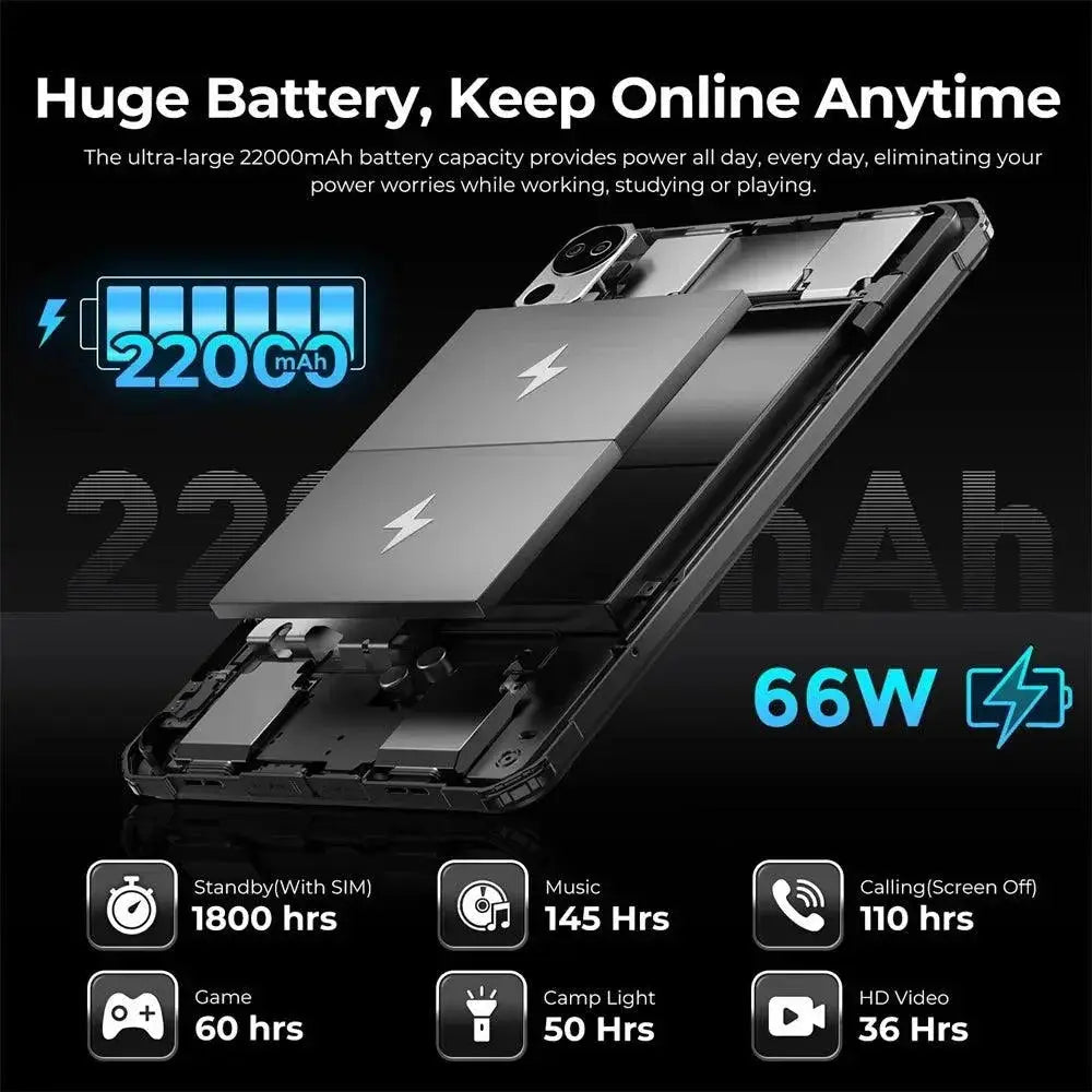 Fossibot DT2 10.4 Rugged Tablet 22000mAh 16GB RAM IP68