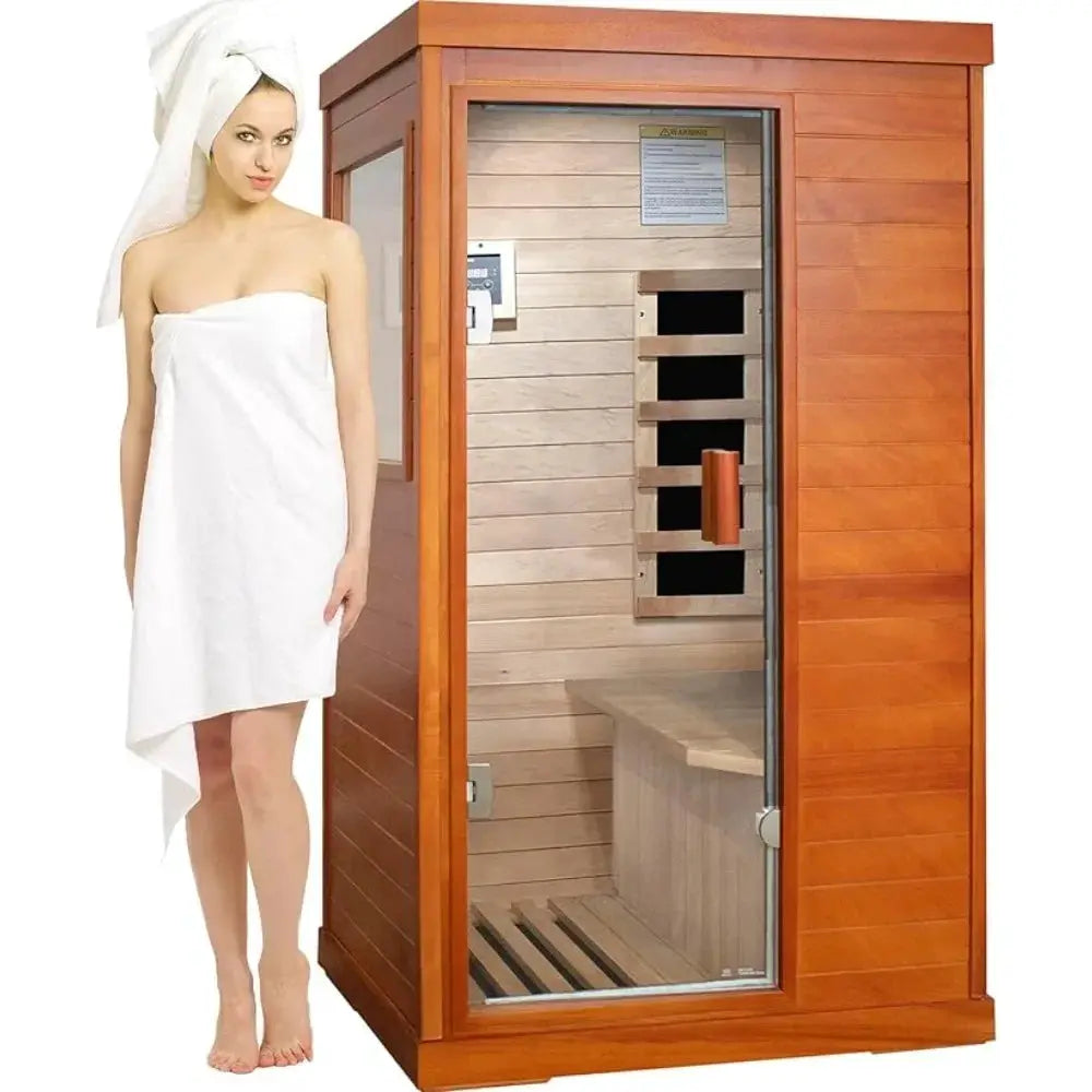 Compact Infrared Sauna For One With Bluetooth Speakers
