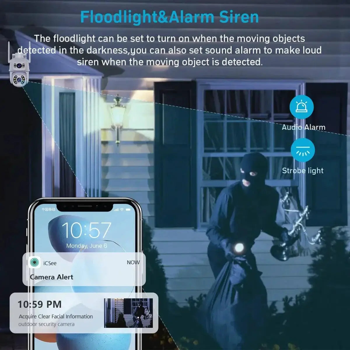8MP Dual Lens Outdoor Security Camera With Night Vision