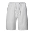 New Men's Cotton Linen Shorts Pants Summer Breathable Trousers