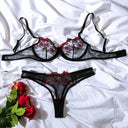 Enchanting Floral Lace Lingerie Set Elegant Fairy Collection
