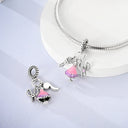 Silver Plated Charm Beads Bracelet